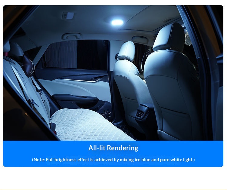 Éclairage LED sans installation pour coffre arrière, plafonnier de lecture intérieur de voiture_voghion.com