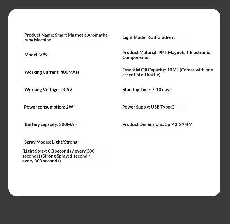 Nuovo diffusore automatico di aromaterapia a spruzzo per condizionatore d'aria e auto, ideale come regalo o ornamento._voghion.com