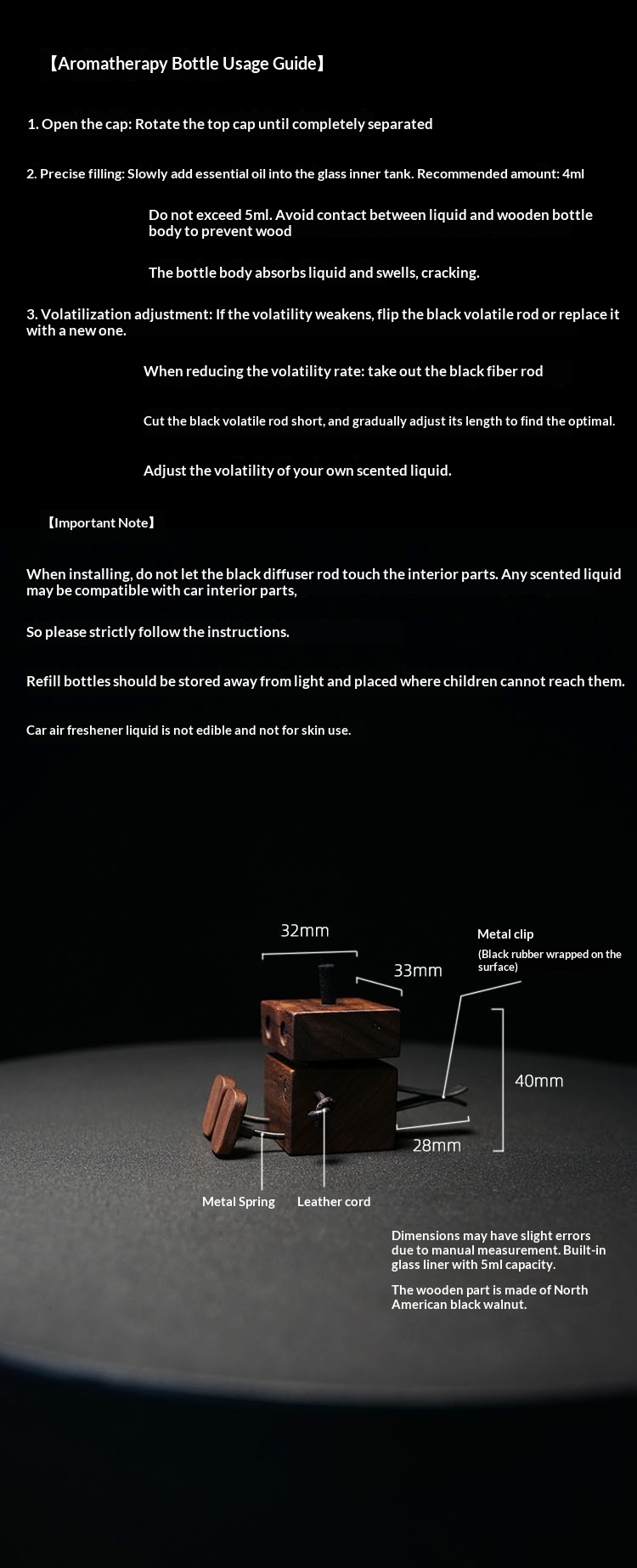 Bil luftfrisker træ figur duft til bil interiør_voghion.com