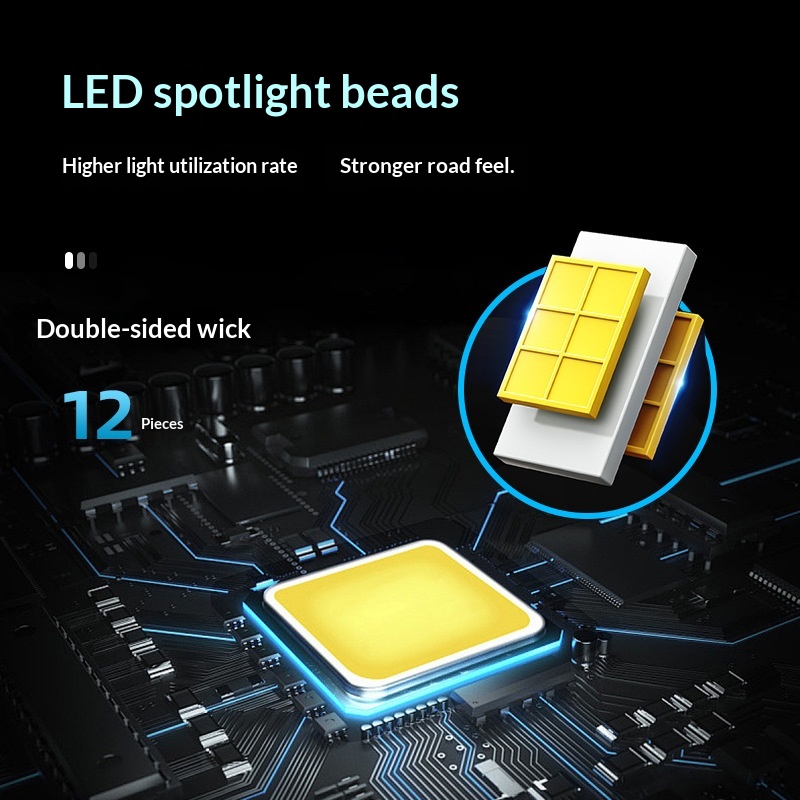 Xuelite 110W Rain God Penetration King LED-Scheinwerferlampe H7 Superhelles Fernlicht H4 Abblendlicht Integrierte Autoleuchte_voghion.com