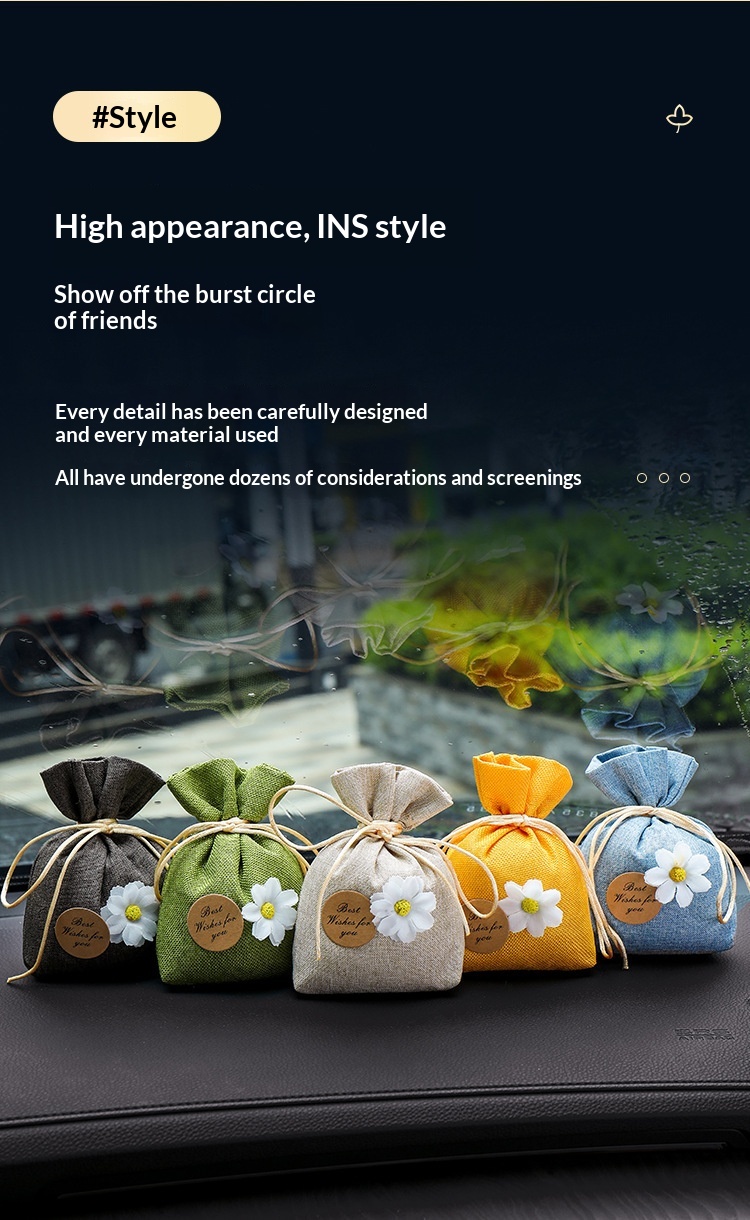 Bil luftfrisker gardenia duftpose til ophæng i bilen premium_voghion.com