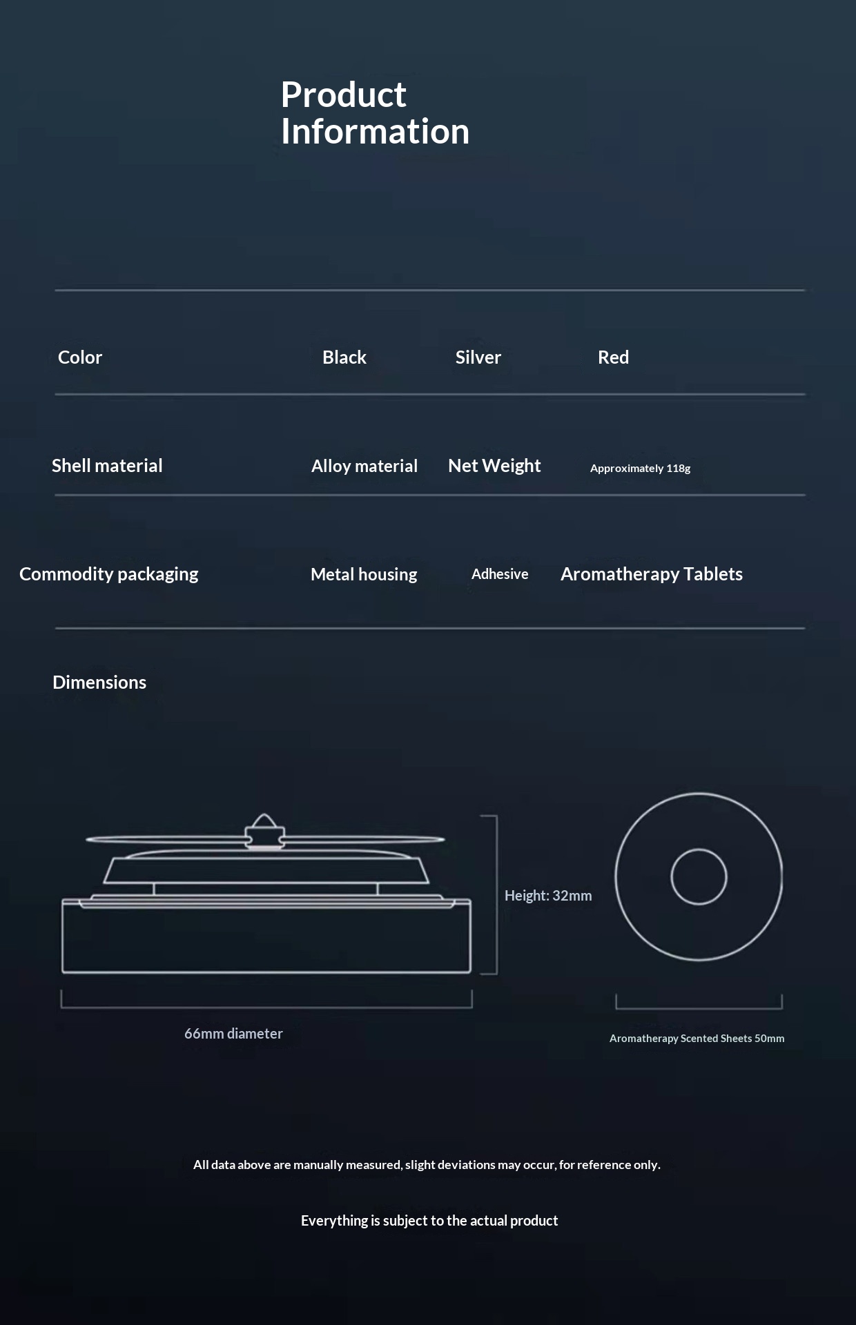 Deodorante per auto a energia solare diffusore rotante_voghion.com