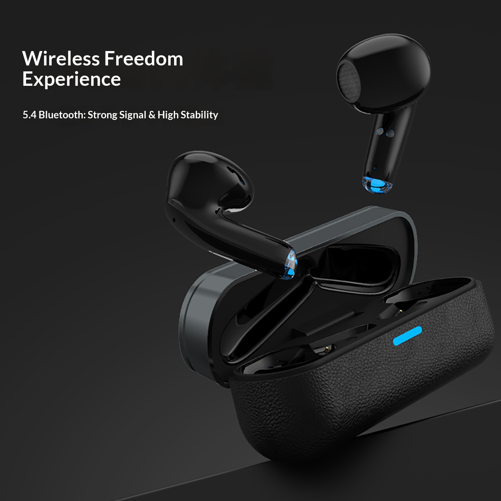 2025 New Model Simple And Stylish High-End Lychee Leather Texture Wireless Bluetooth Headphones Wholesale_voghion.com