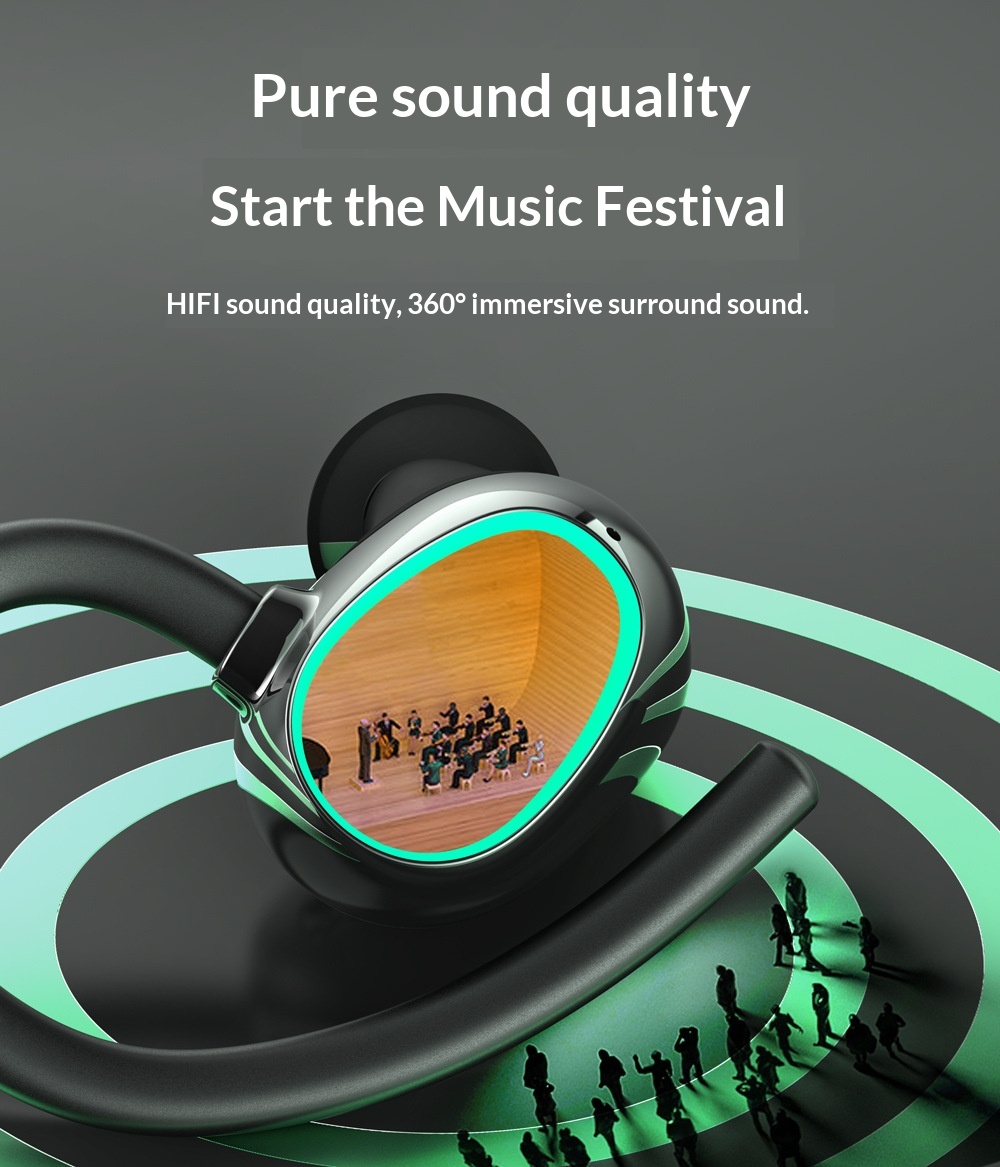 Bluetooth Kopfhörer Tws Over-ear Sport Kopfhörer Wasserdicht_voghion.com