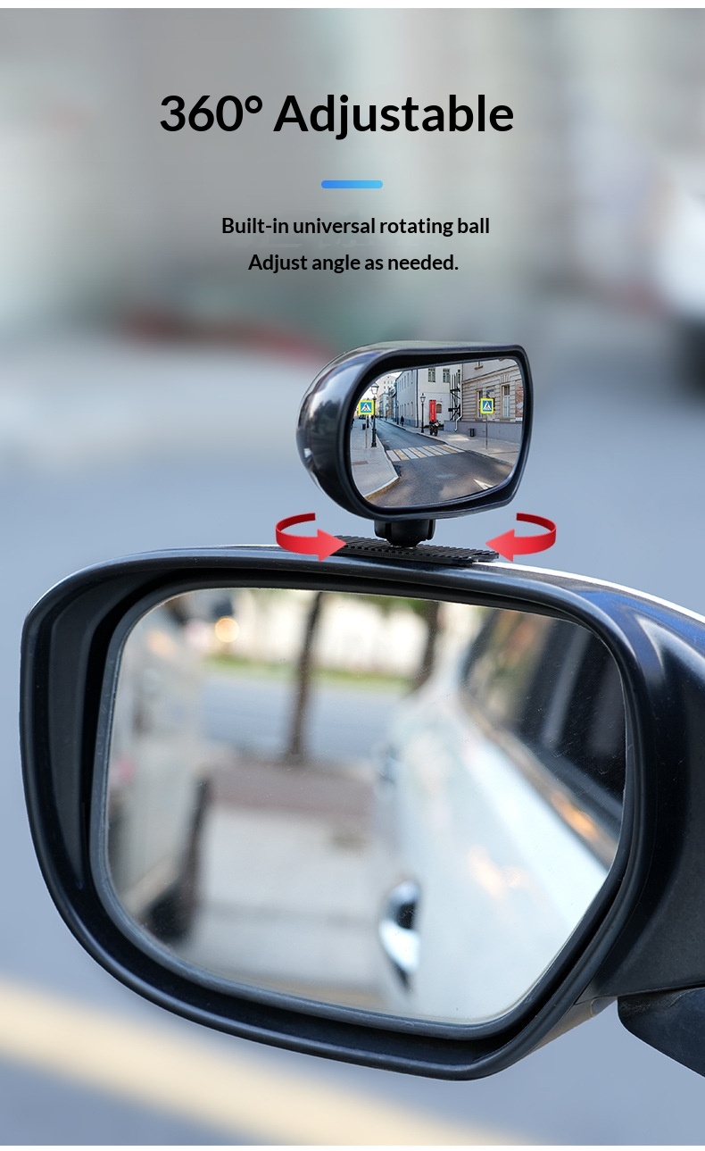 Rückfahrkamera-Zusatzausstattung, Rückfahrhilfe, Toter-Winkel-Spiegel, Weitwinkelspiegel, einstellbarer Winkel_voghion.com