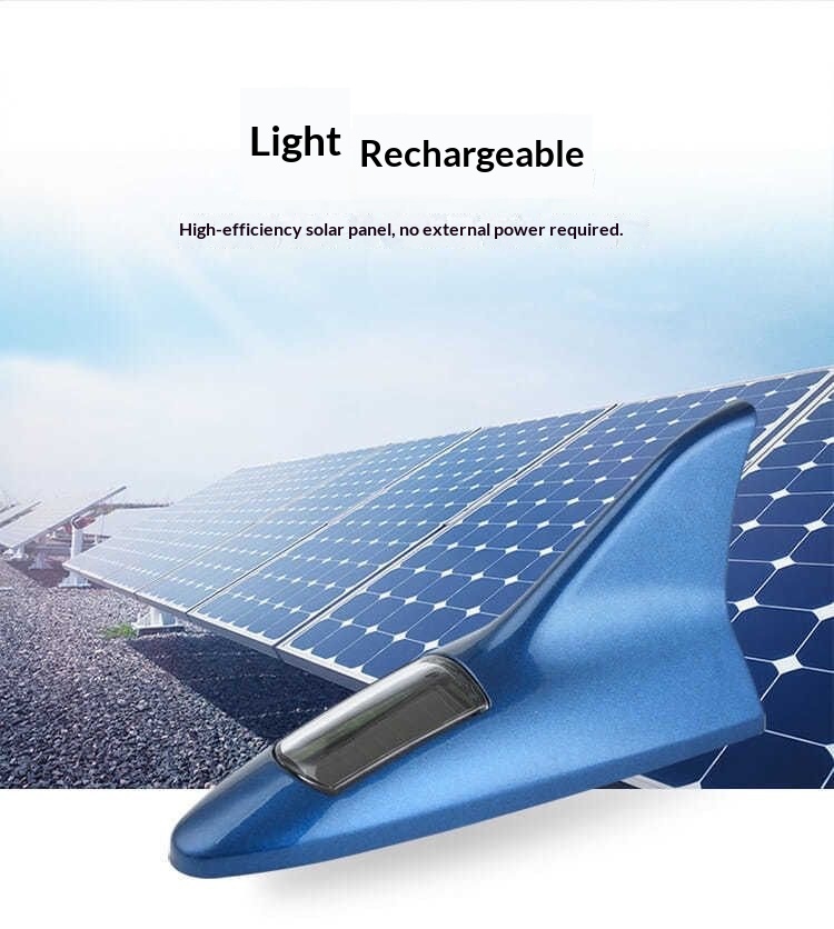 Luce posteriore antinebbia solare a pinna di squalo led_voghion.com
