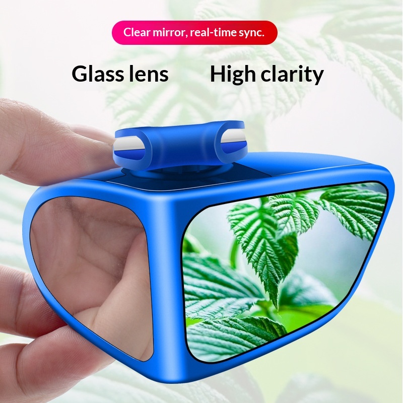 Specchietto retrovisore ausiliario per auto, piccolo, rotondo, riflettente a 360°, con doppio specchio anteriore per l'individuazione dell'angolo cieco._voghion.com