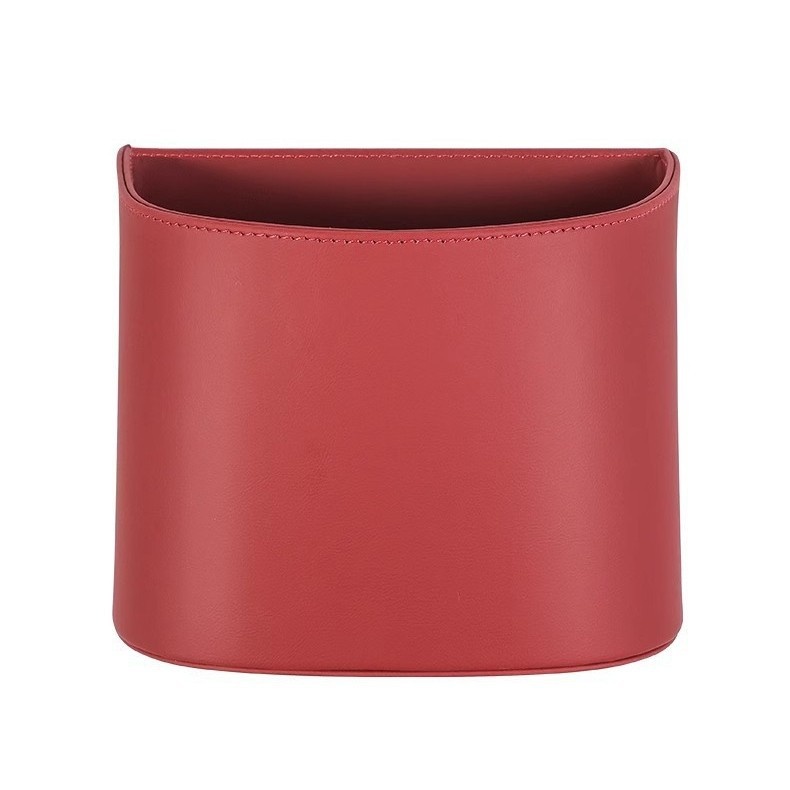 Cestino universale in pelle da appendere all'interno dell'auto, multifunzionale, per riporre oggetti e organizzare le portiere anteriori e posteriori._voghion.com