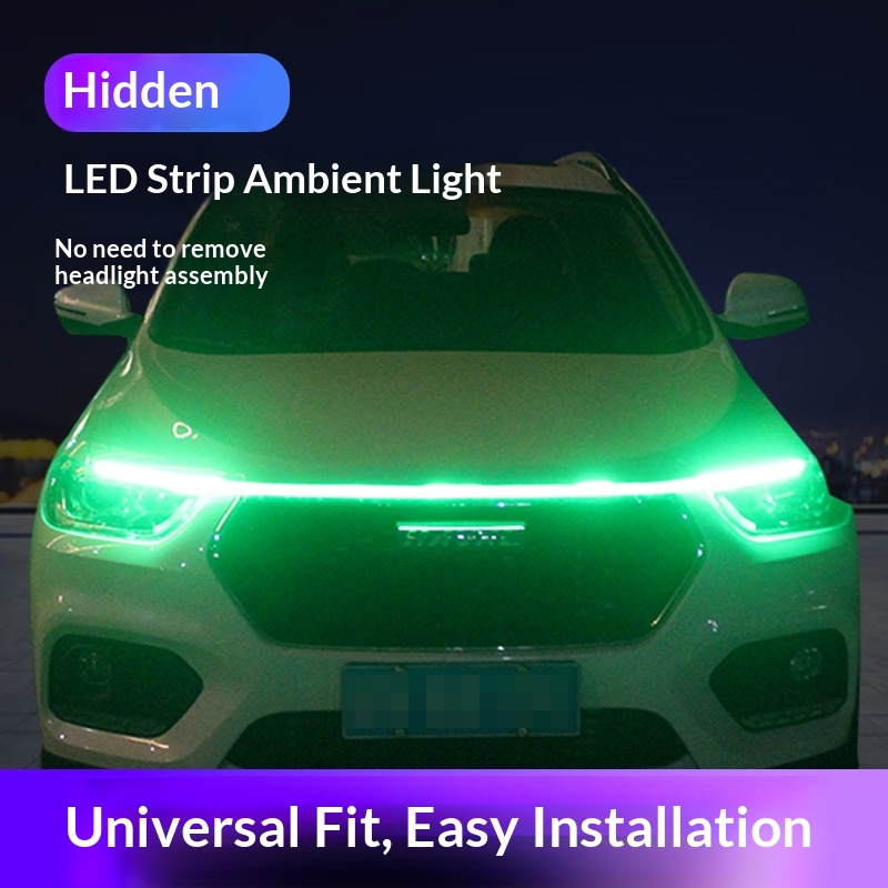 Cross-Border Products Headlight LED Daytime Running Car Modification Decoration Universal Soft Atmosphere Through Light_voghion.com