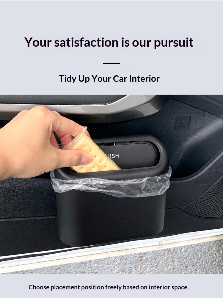 Cestino da appendere alla portiera dell'auto, pratico e multifunzionale, ideale per la fila anteriore._voghion.com