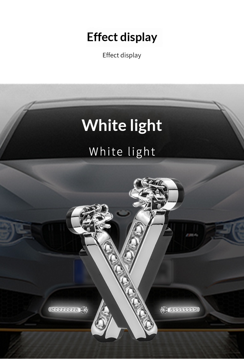 Power Running Car Blinkende Energie LED Daytime Wind Light Keine Verkabelung erforderlich_voghion.com