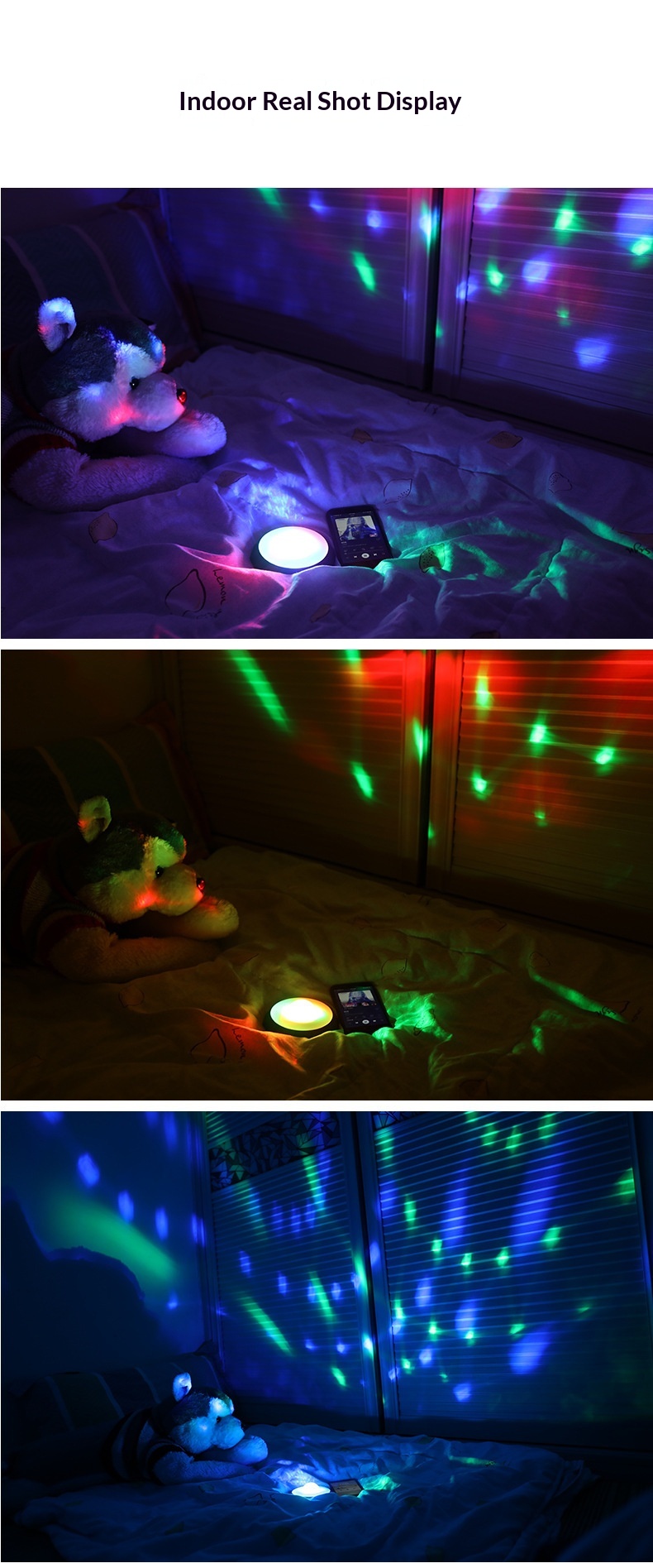 Led atmosfærelys til bil med musikstyring og disco effekt_voghion.com