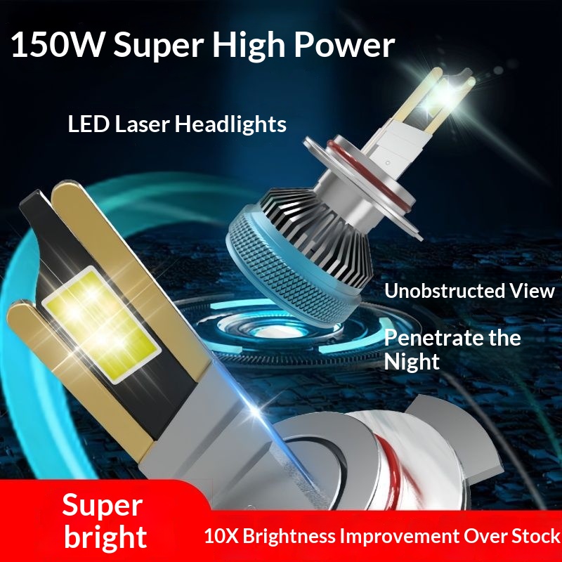 Super LED Modified Laser 9006 Super Bright Headlight H1h4 Bulb H7 Car Light 9005h11_voghion.com