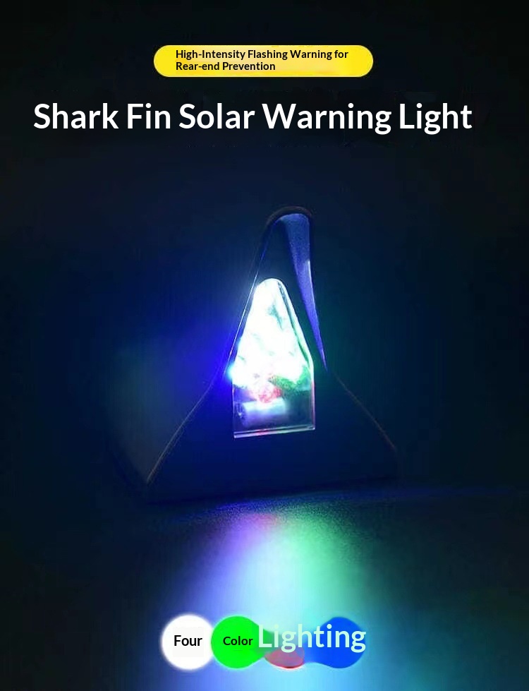 Luce posteriore antinebbia solare a pinna di squalo led_voghion.com