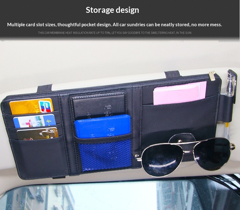 New Sun Visor Multi-Functional Storage Sunshade Special Glasses Clip Car Accessories_voghion.com
