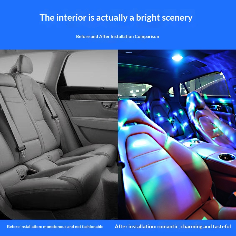 Universal Disco Music Sound Control Colorful Atmosphere Reading LED Car Laser Decorative Light_voghion.com