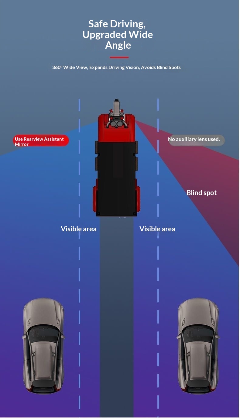 Espejo retrovisor bebé gran angular para coche observación_voghion.com