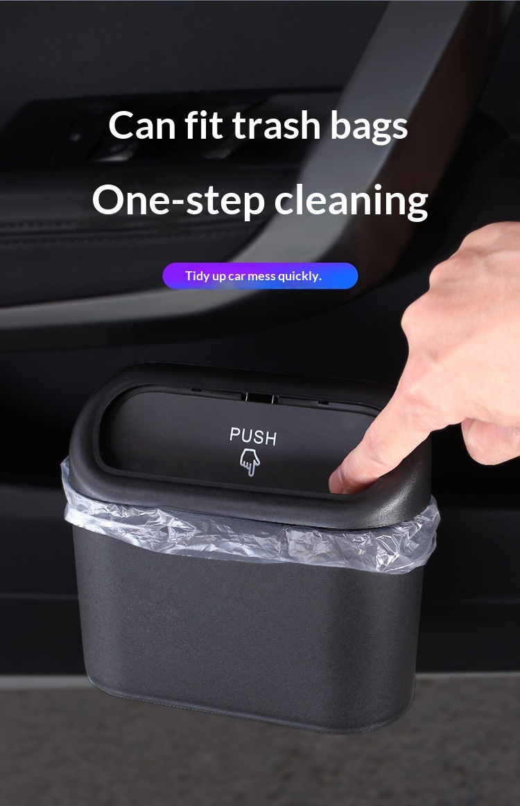 Cestino da appendere alla portiera dell'auto, pratico e multifunzionale, ideale per la fila anteriore._voghion.com