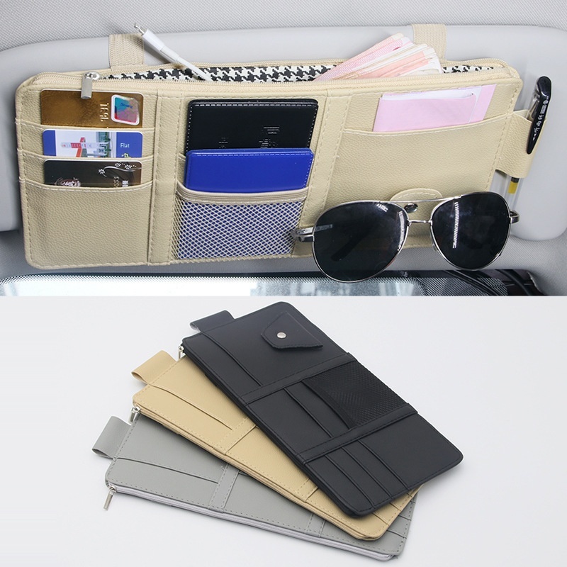 New Sun Visor Multi-Functional Storage Sunshade Special Glasses Clip Car Accessories_voghion.com