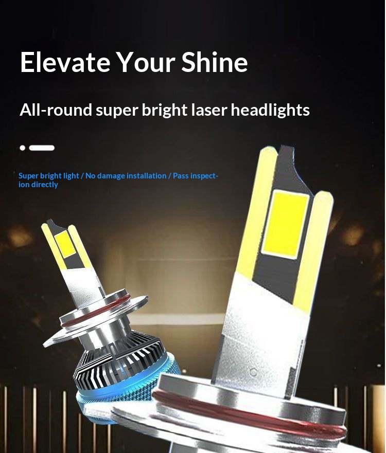 Led Car Headlight Bulbs Bright Laser Style High Performance_voghion.com