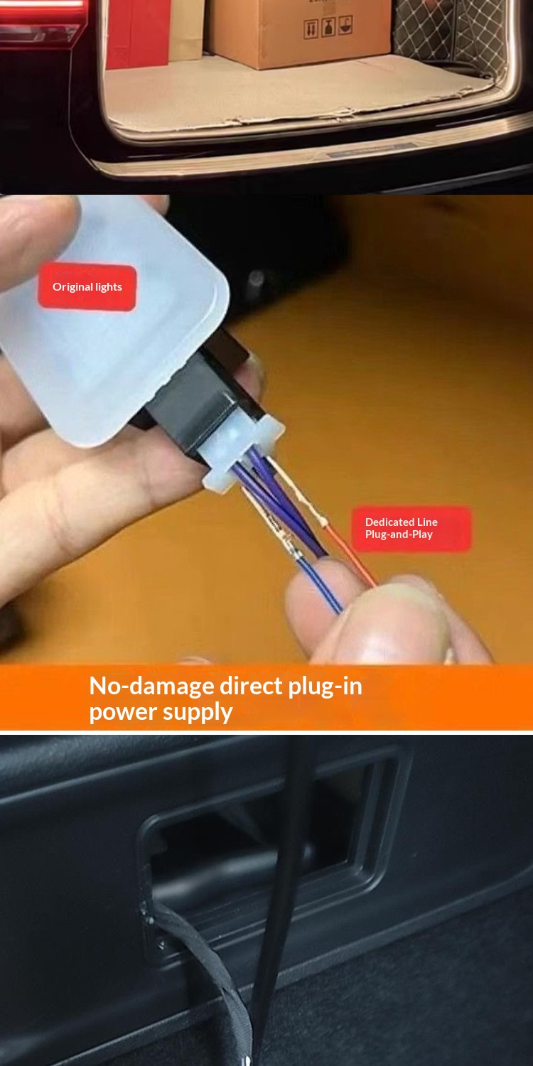 Activate Scanning Universal Car Interior Liing Atmosphere Strip Modification Decoration LED Automatic Sensor Trunk_voghion.com