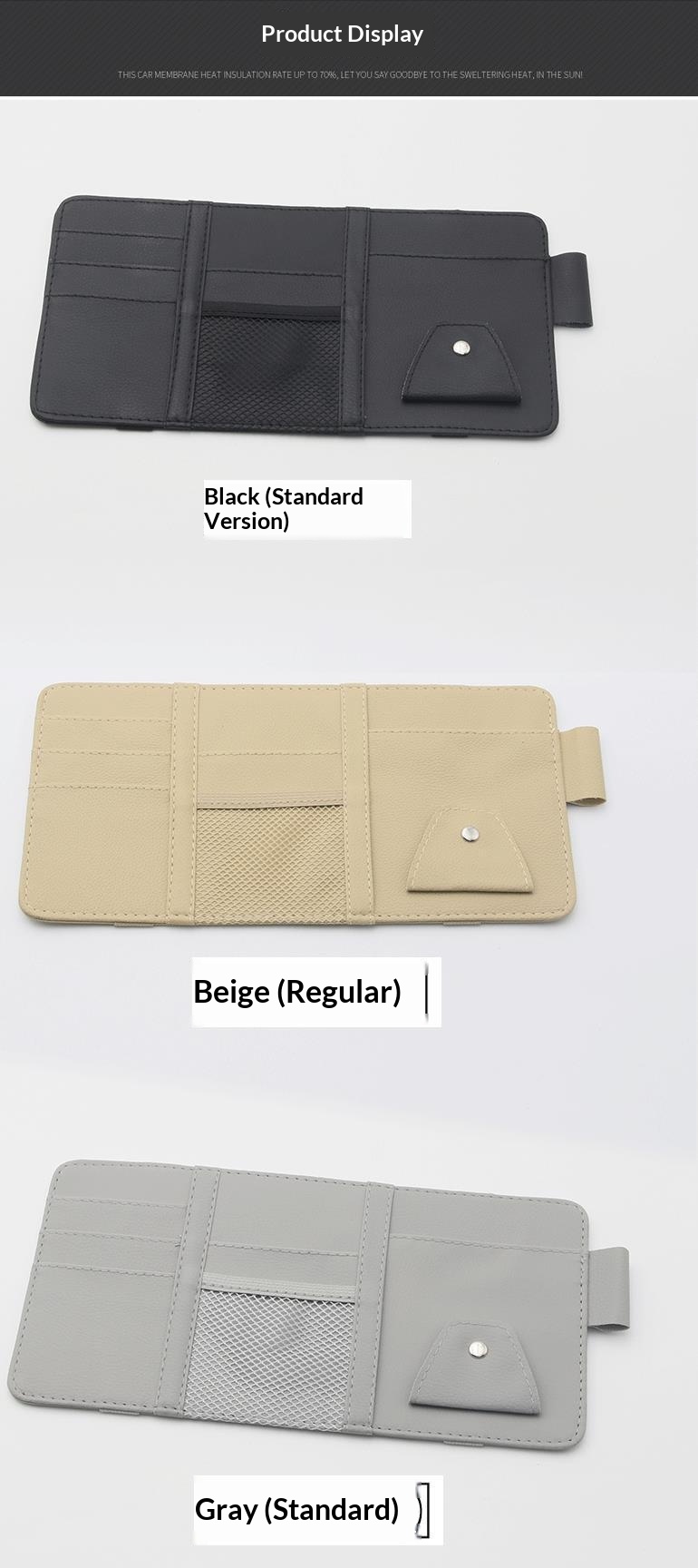 New Sun Visor Multi-Functional Storage Sunshade Special Glasses Clip Car Accessories_voghion.com