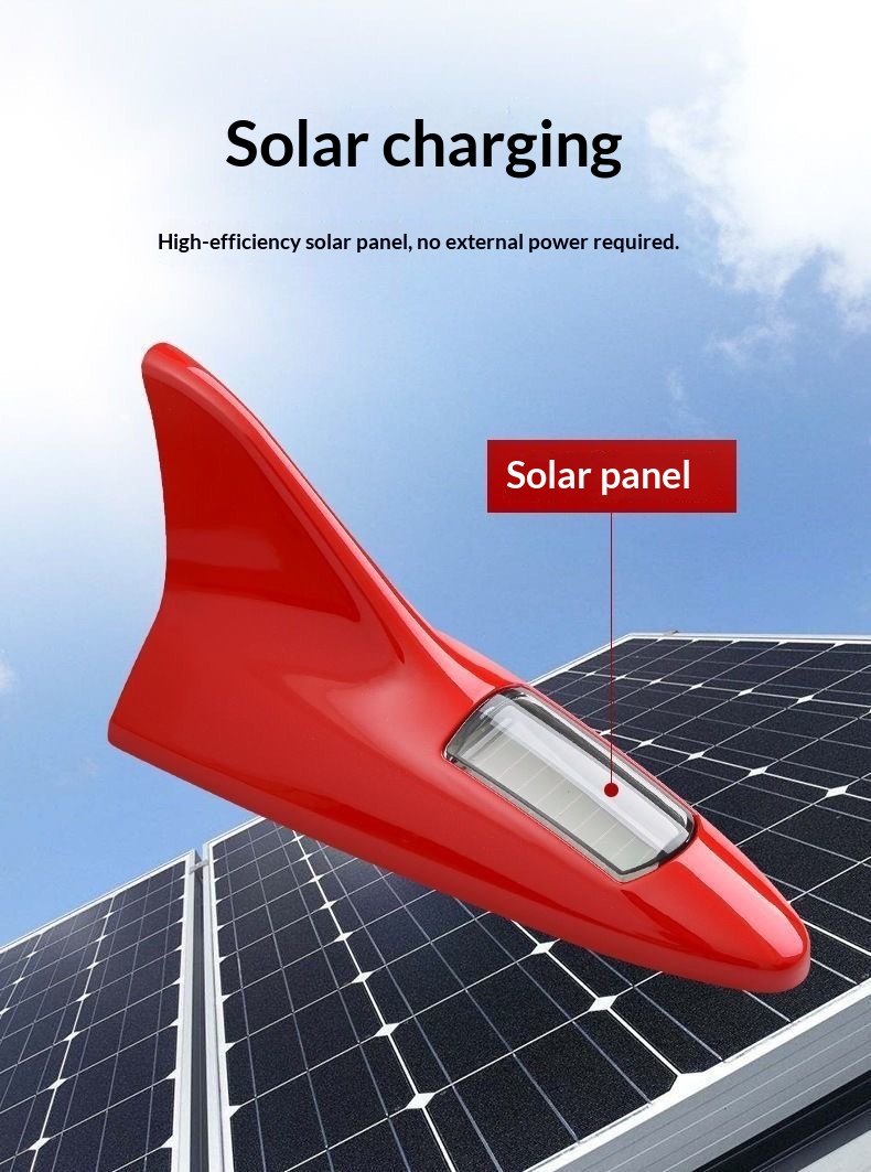 Luce posteriore antinebbia solare a pinna di squalo led_voghion.com