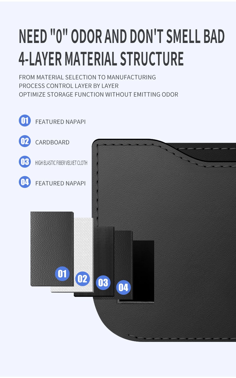 Netvak voor bonnetjes, pasjes, telefoon, multifunctionele opbergtas aan de zijkant, complete auto-interieuraccessoires_voghion.com