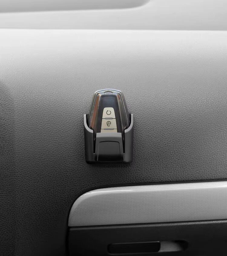 Scatola portaoggetti multifunzione per telecomando nella console centrale dell'auto, porta carte, gancio portachiavi_voghion.com