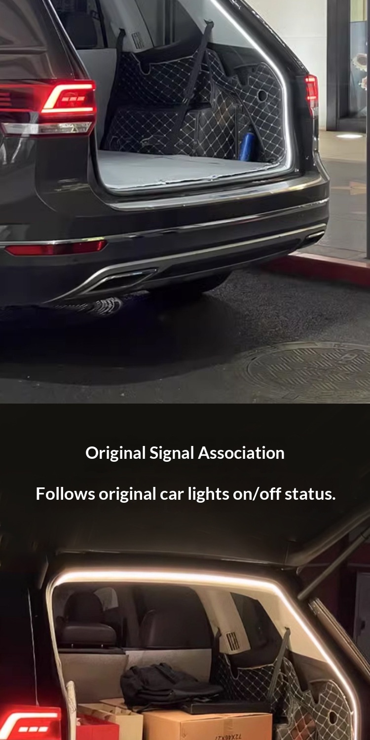 Activate Scanning Universal Car Interior Liing Atmosphere Strip Modification Decoration LED Automatic Sensor Trunk_voghion.com