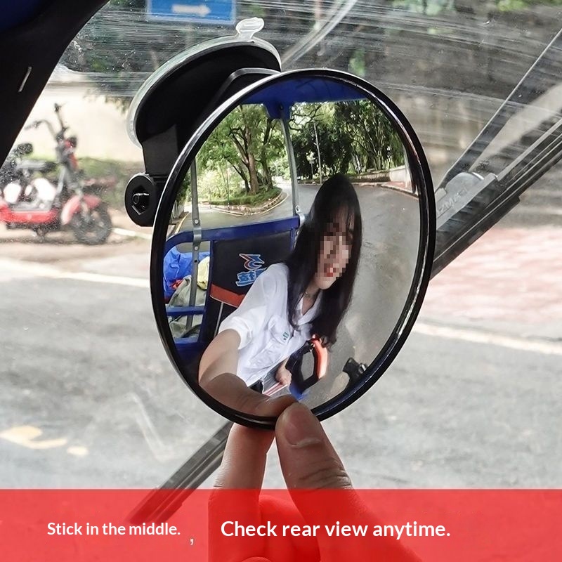 Espejo retrovisor auxiliar reflectante de gran angular para observación de bebés en el interior del coche, ideal para triciclos y para marcha atrás._voghion.com