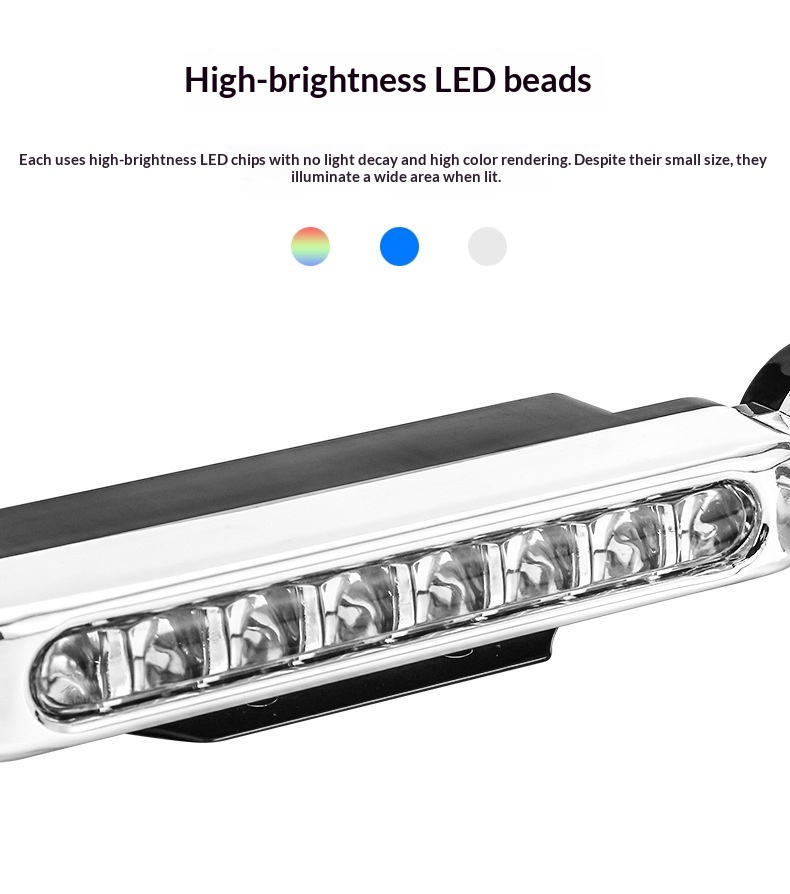 Power Running Car Blinkende Energie LED Daytime Wind Light Keine Verkabelung erforderlich_voghion.com