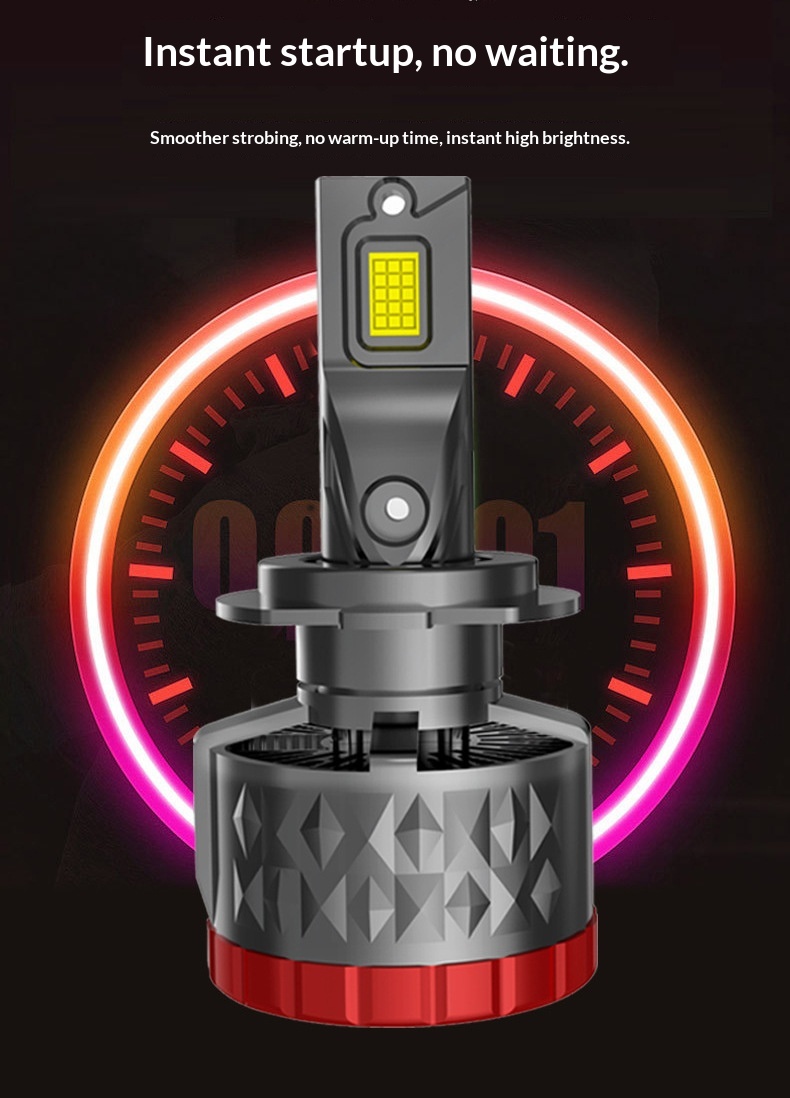 240W High Power Integrated H11 LED Light H7 Low Beam H4 Bulb Car Headlight_voghion.com