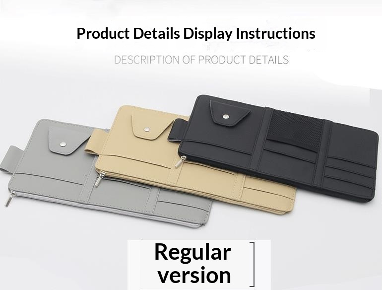 New Sun Visor Multi-Functional Storage Sunshade Special Glasses Clip Car Accessories_voghion.com