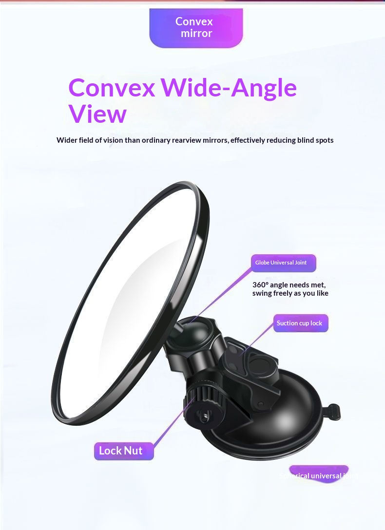 Espejo retrovisor bebé gran angular para coche observación_voghion.com