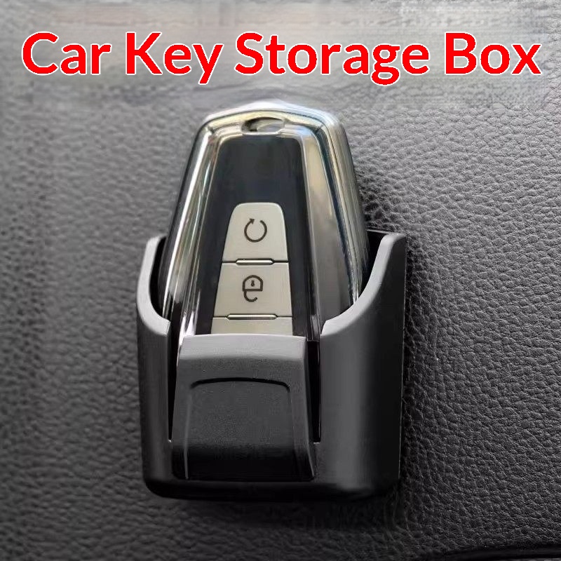 Scatola portaoggetti multifunzione per telecomando nella console centrale dell'auto, porta carte, gancio portachiavi_voghion.com