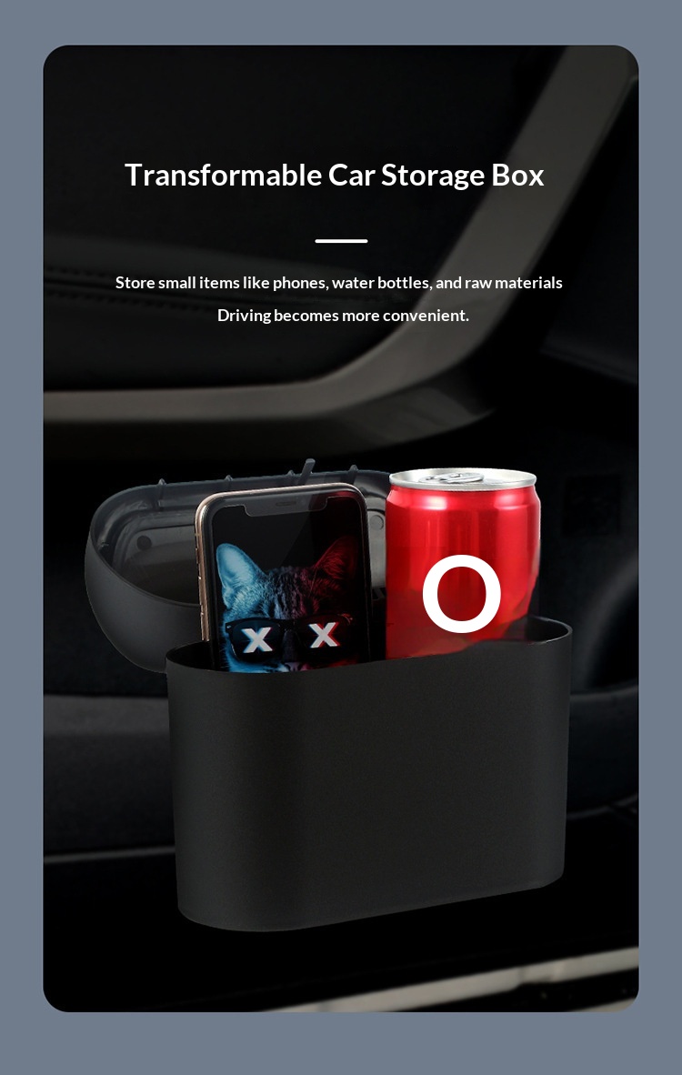 Cestino da appendere alla portiera dell'auto, pratico e multifunzionale, ideale per la fila anteriore._voghion.com