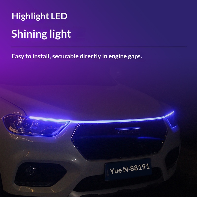 Cross-Border Products Headlight LED Daytime Running Car Modification Decoration Universal Soft Atmosphere Through Light_voghion.com
