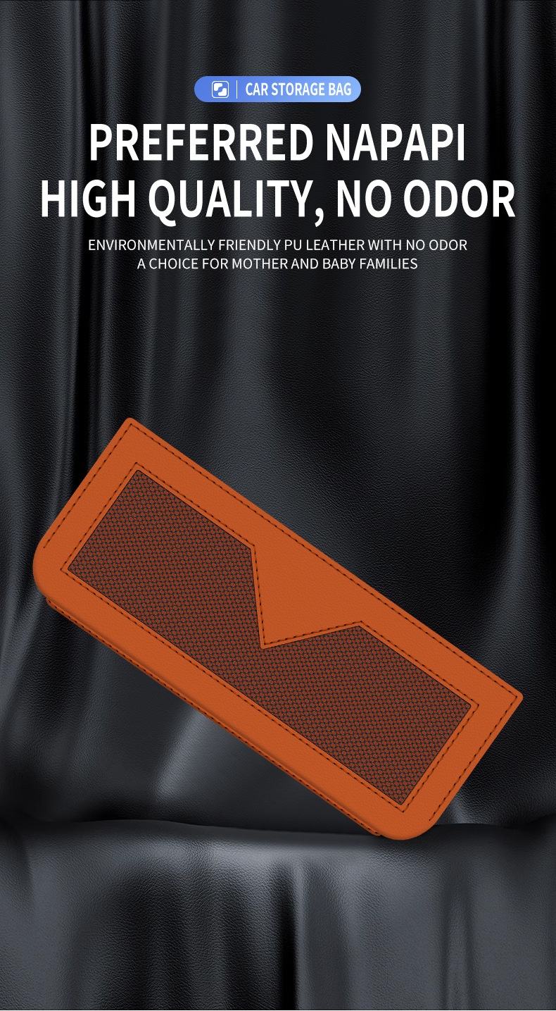 Netvak voor bonnetjes, pasjes, telefoon, multifunctionele opbergtas aan de zijkant, complete auto-interieuraccessoires_voghion.com