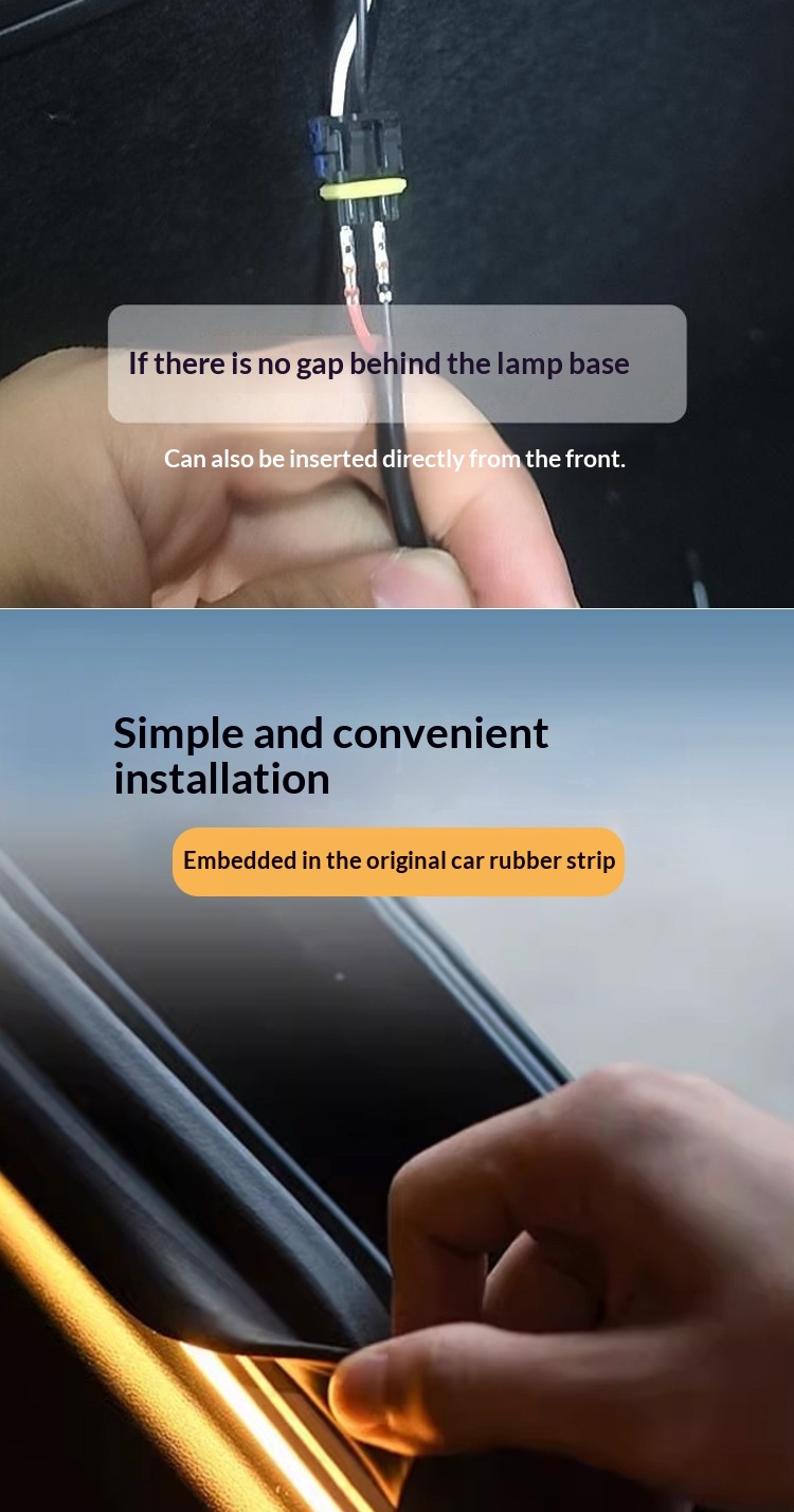 Activate Scanning Universal Car Interior Liing Atmosphere Strip Modification Decoration LED Automatic Sensor Trunk_voghion.com