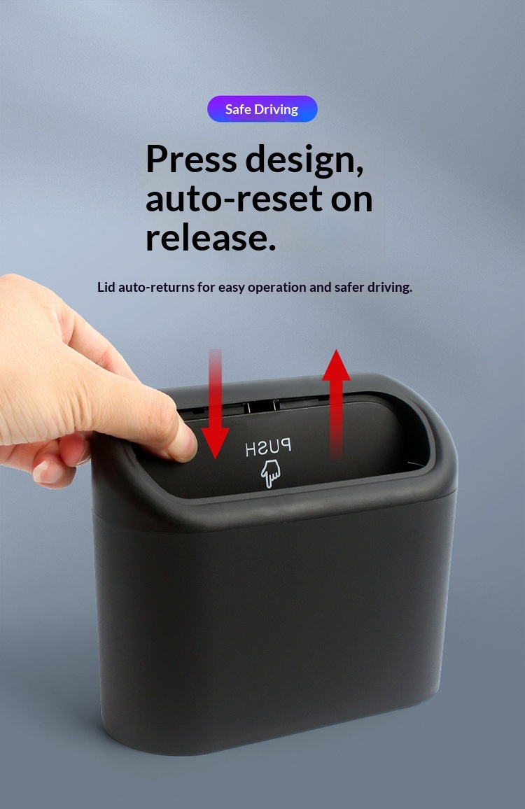 Cestino da appendere alla portiera dell'auto, pratico e multifunzionale, ideale per la fila anteriore._voghion.com