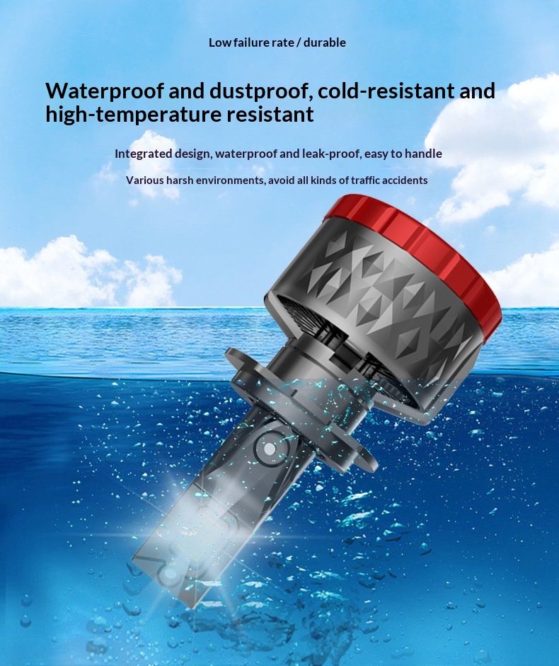 240W High Power Integrated H11 LED Light H7 Low Beam H4 Bulb Car Headlight_voghion.com