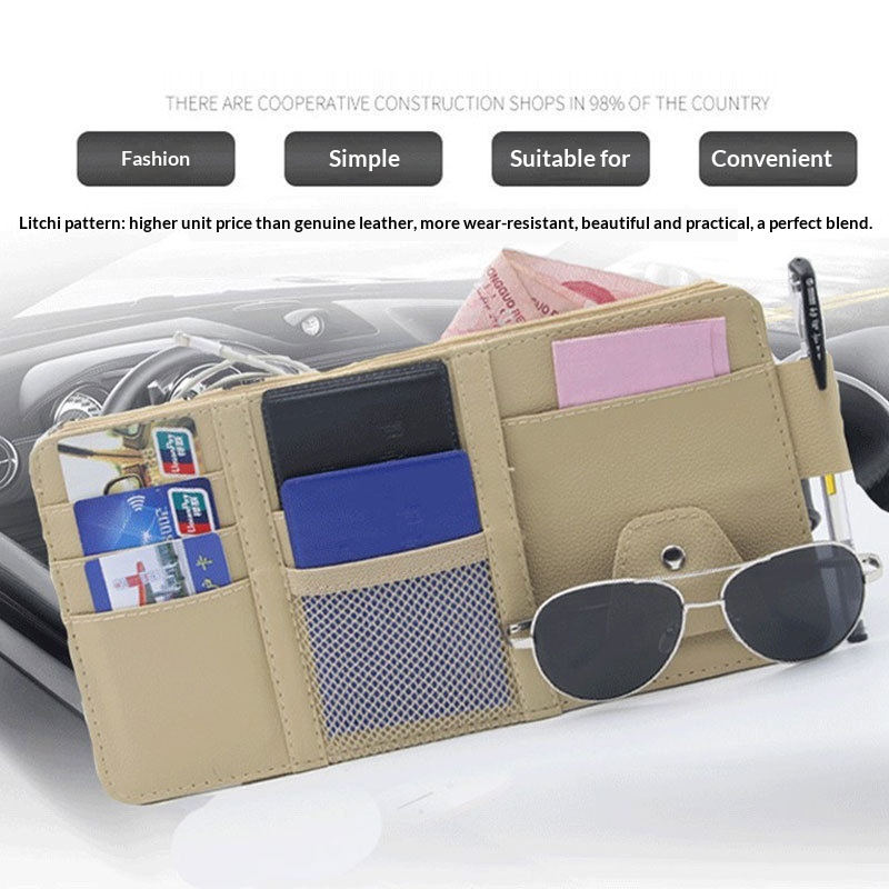 New Sun Visor Multi-Functional Storage Sunshade Special Glasses Clip Car Accessories_voghion.com