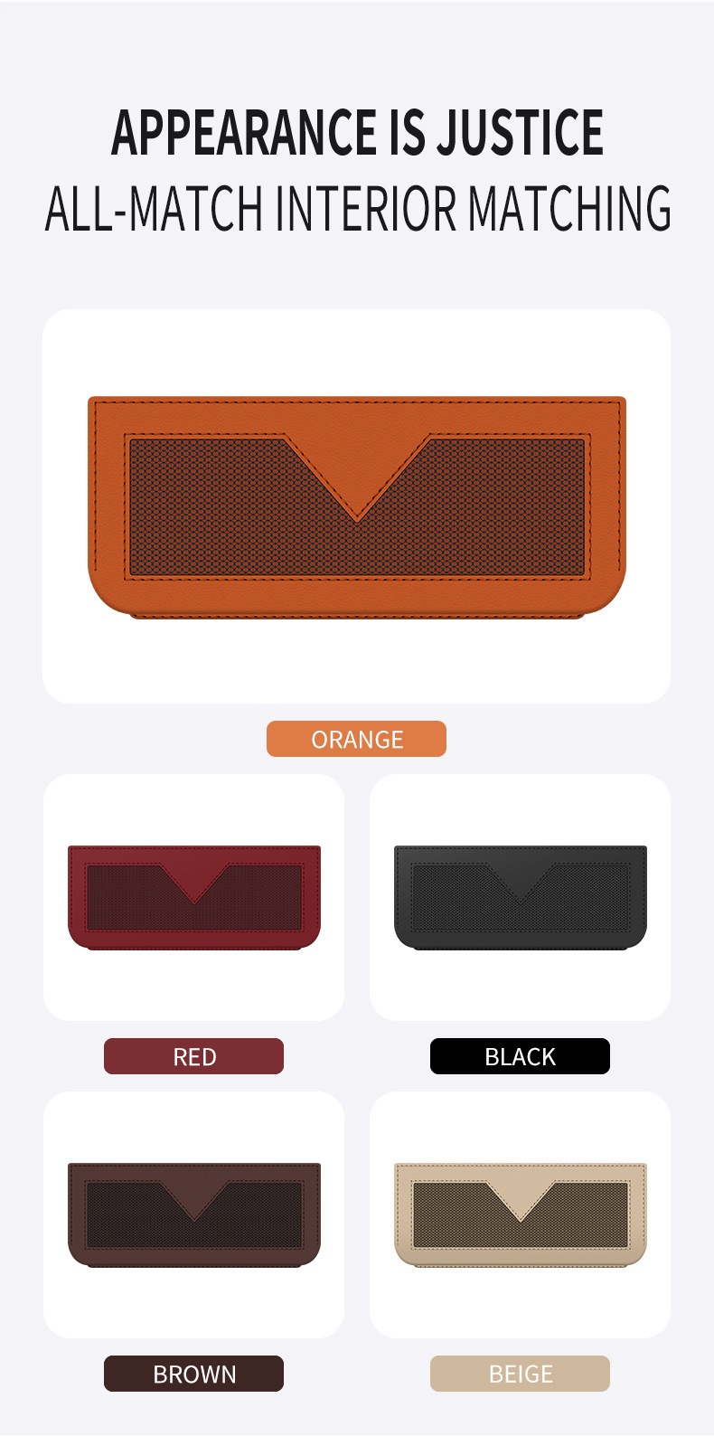 Netvak voor bonnetjes, pasjes, telefoon, multifunctionele opbergtas aan de zijkant, complete auto-interieuraccessoires_voghion.com