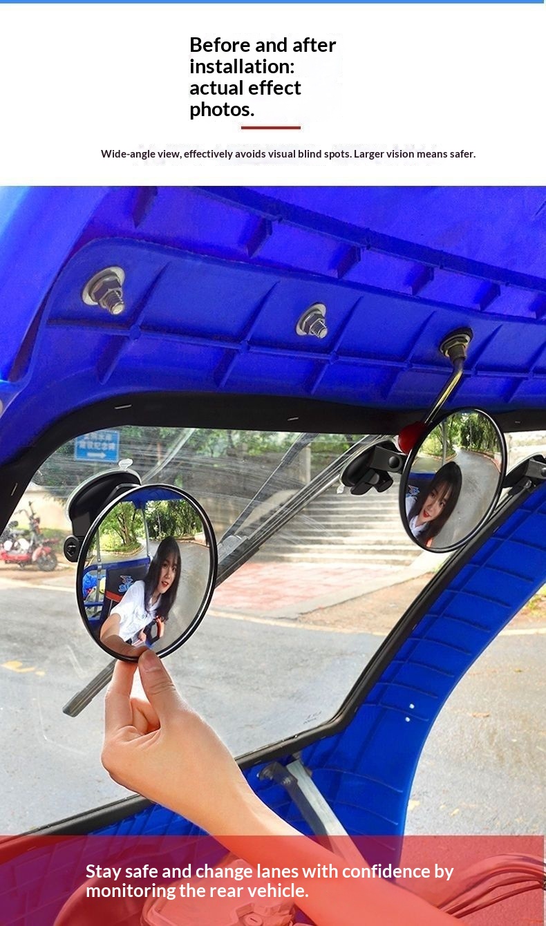 Espejo retrovisor bebé gran angular para coche observación_voghion.com