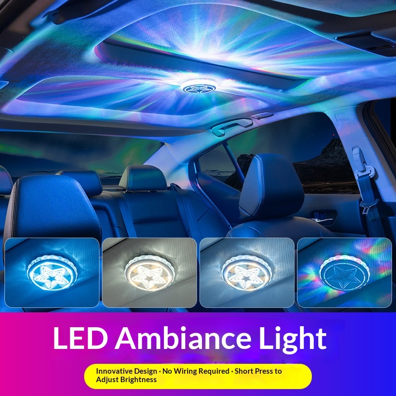 Installationsfreie, farbenfrohe LED-Innenraumbeleuchtung für Wohnmobile und Autos – dekorative Leselampe_voghion.com