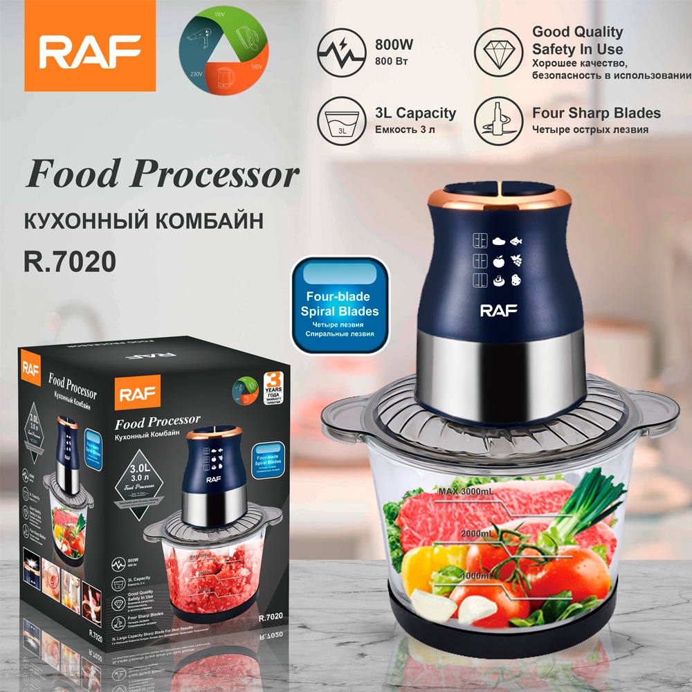 Elektrischer Mini-Zerkleinerer für den Haushalt, multifunktionaler Gemüseschneider und Küchenmaschine zur Herstellung von Hackfleisch_voghion.com