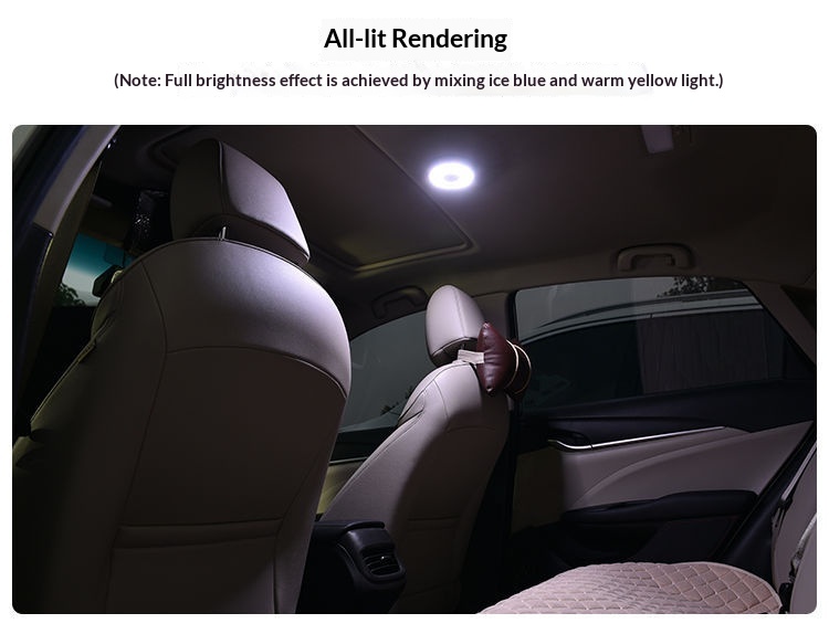 Éclairage LED sans installation pour coffre arrière, plafonnier de lecture intérieur de voiture_voghion.com