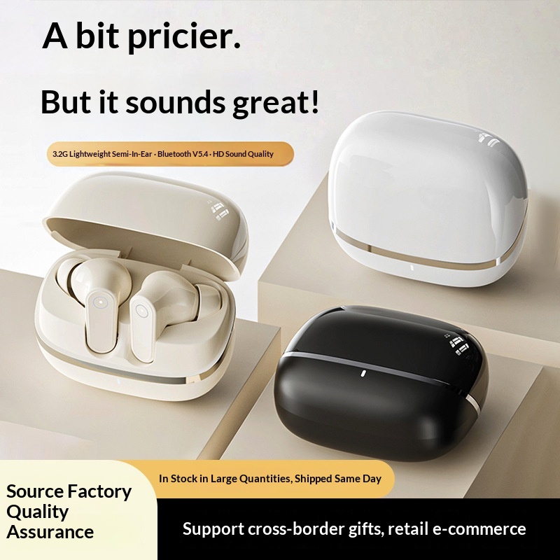 Huaqiangbei 2025 New Model True Wireless Semi-In-Ear Bluetooth Earphones Open-Ear Sports Noise Reduction_voghion.com