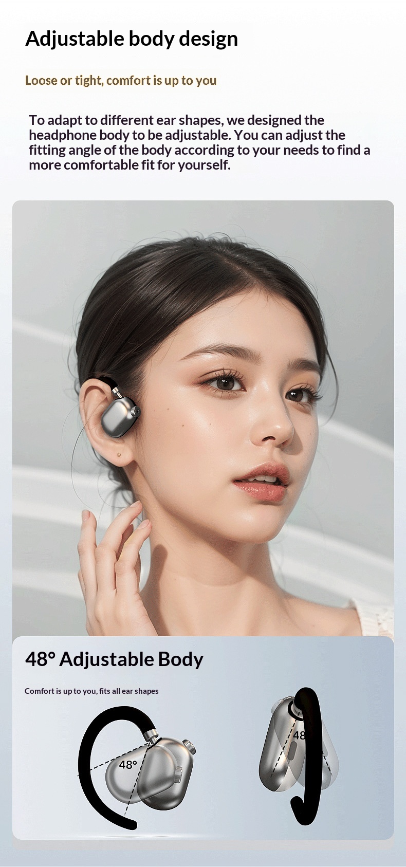 Smart Bluetooth Earphones With Voice Control & Noise Cancelling_voghion.com
